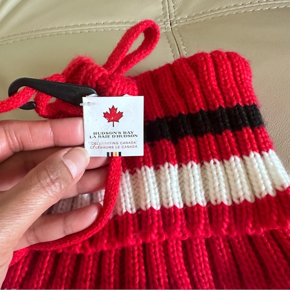 🆕 HUDSON’S BAY Christmas Stocking for Family Holiday Decorations- NWT - Picture 4 of 14